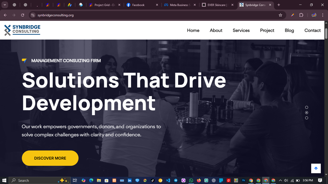 Corporate Consulting Website Design – Synbridge Consulting