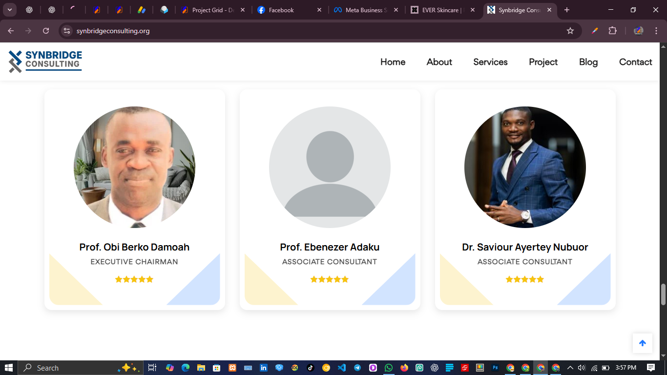 Corporate Consulting Website Design – Synbridge Consulting